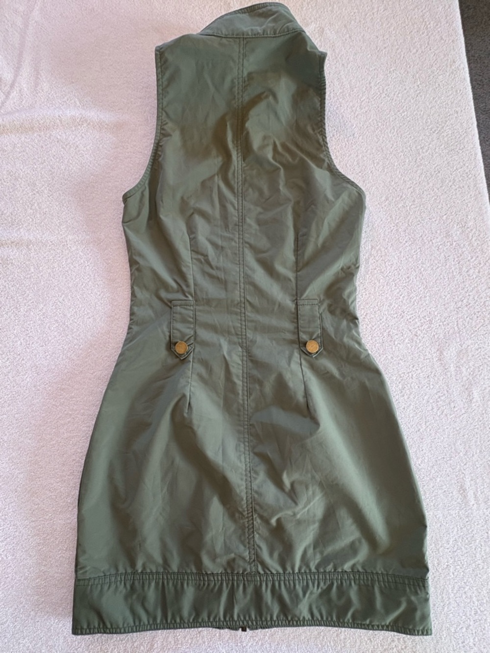 superdown Olive Utility Zip Mini Dress - Picture 10 of 11